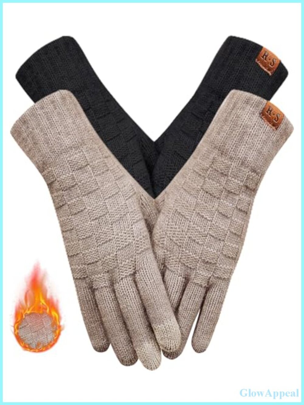 Winter Touch Screen Knit Gloves Women Thermal Warm